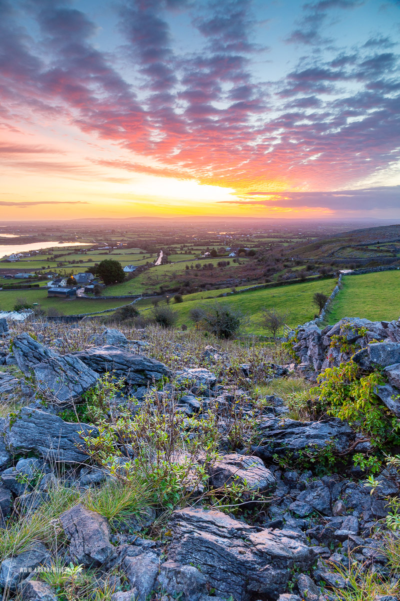 Abbey Hill Burren Clare Ireland - abbey hill,autumn,ivy,long exposure,november,twilight,wall,portfolio,hills,golden