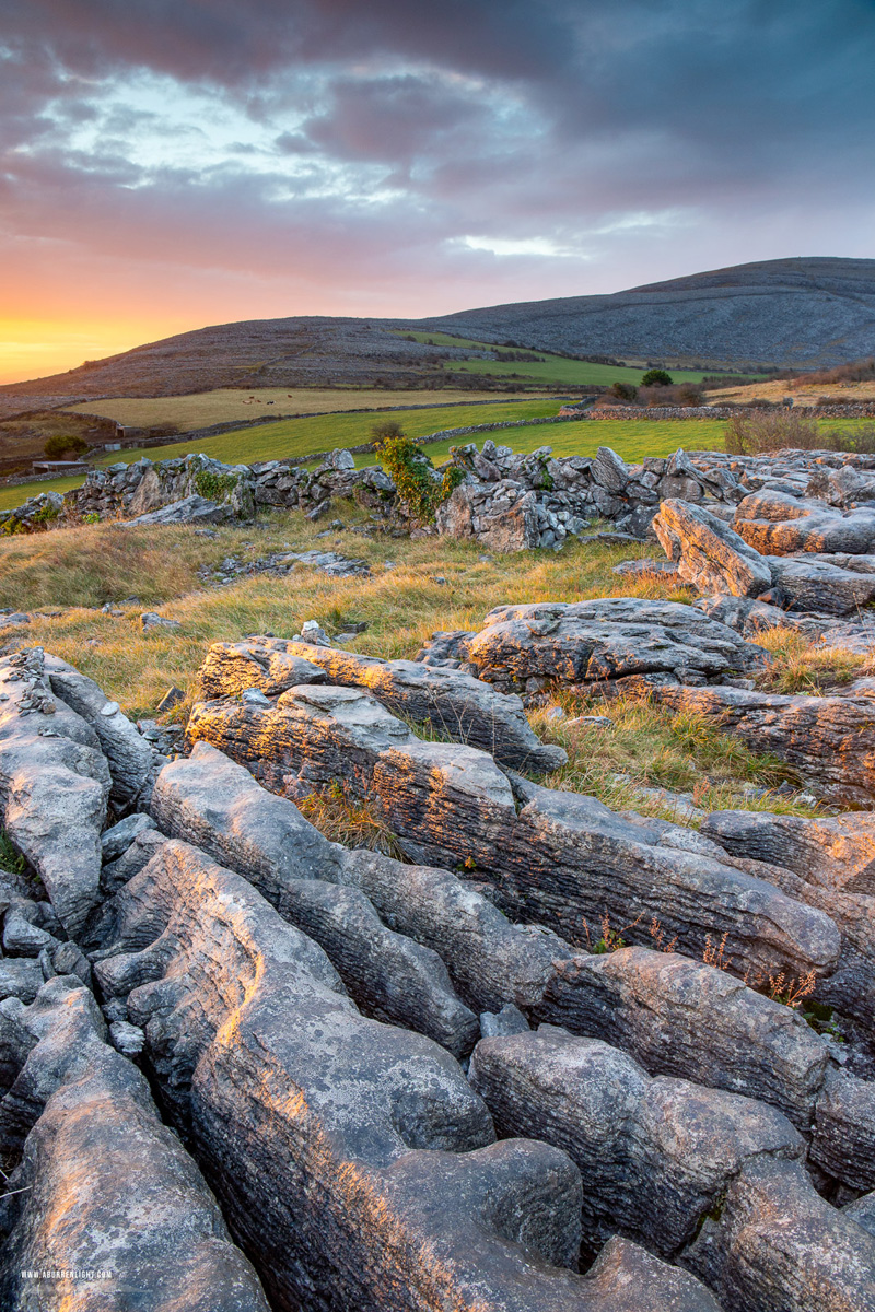 Abbey Hill Burren Clare Ireland - abbey hill,february,limited,sunrise,winter,portfolio,golden,hills,oughtmama