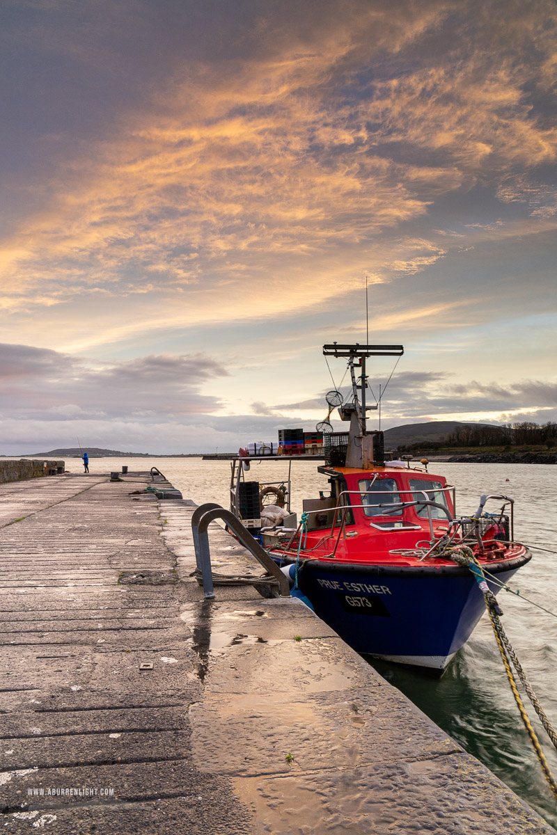 Ballyvaughan Wild Atlantic Way Clare Ireland - autumn,ballyvaughan,boat,golden hour,jetty,november,pier,sunrise,portfolio,coast