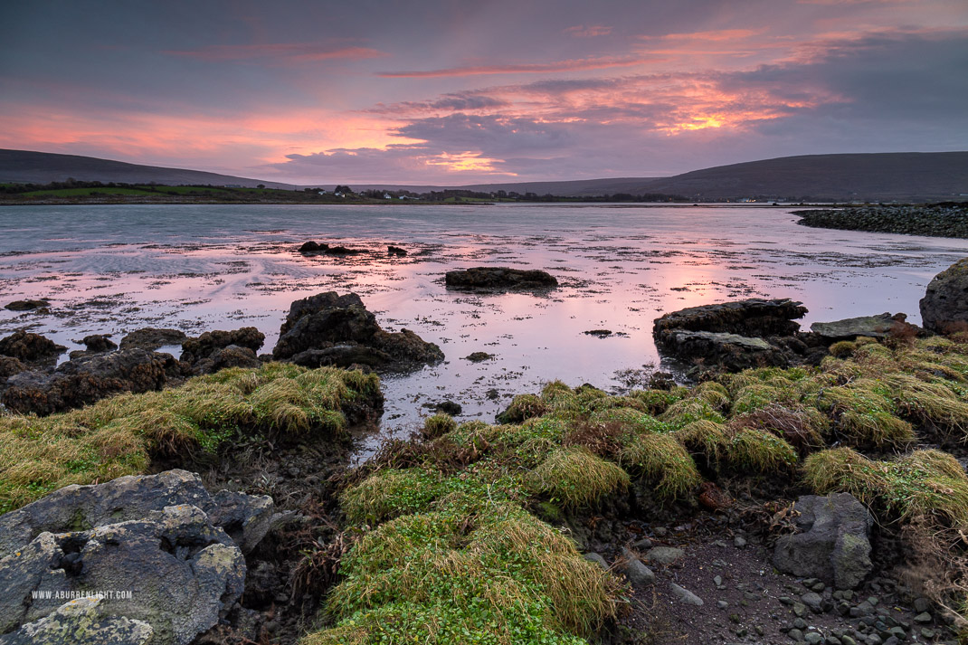 Bishops Quarter Ballyvaughan Wild Atlantic Way Clare Ireland - autumn,ballyvaughan,bishops quarter,november,pink,sunset,coast