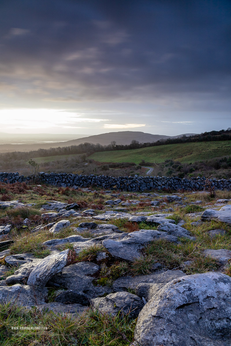 Fahee North Carron Burren East Clare Ireland - autumn,fahee,long exposure,november,sunrise,wall,hills