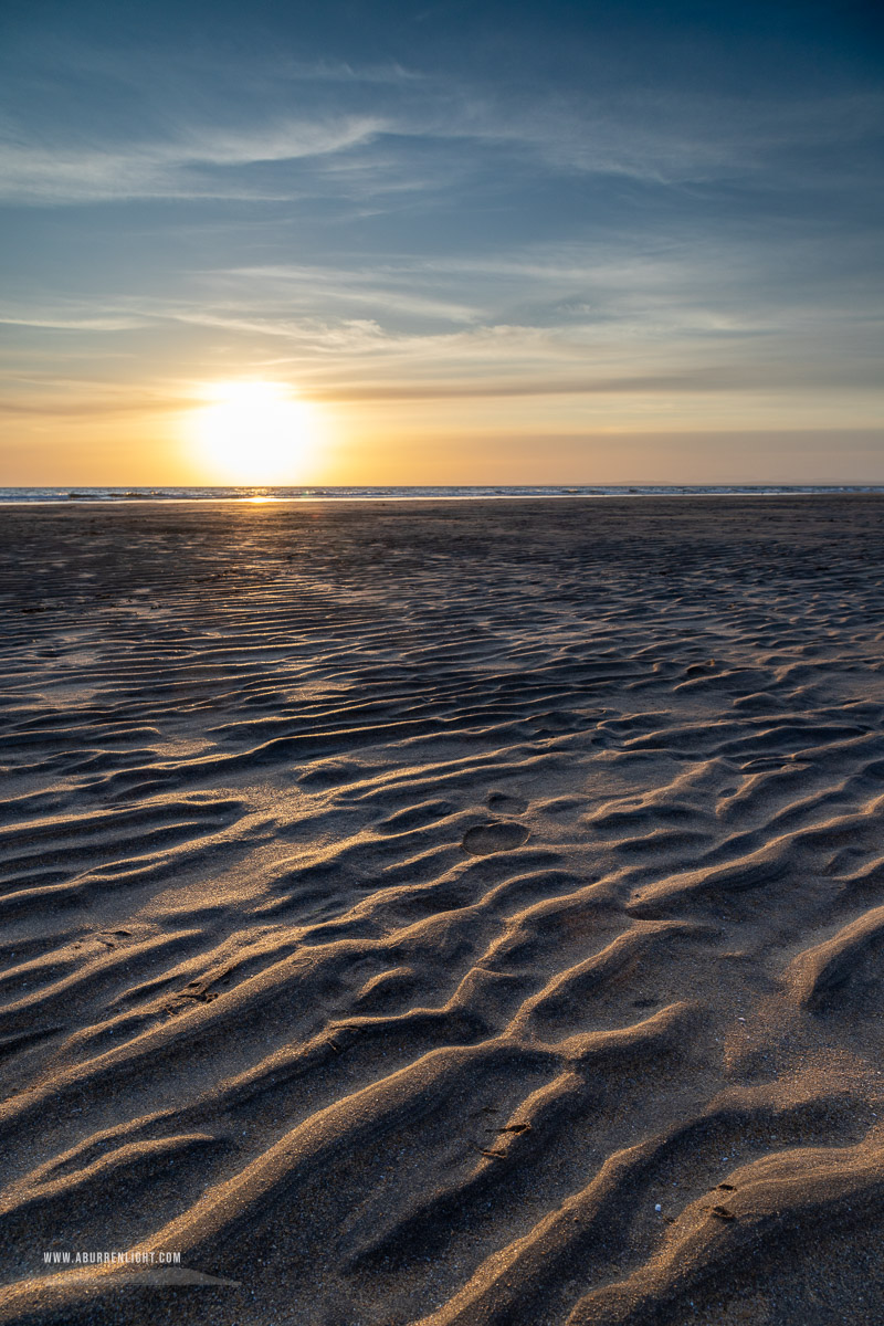 Fanore Beach Wild Atlantic Way Clare Ireland - fanore,may,ripples,sand,spring,sunset,coast,beach