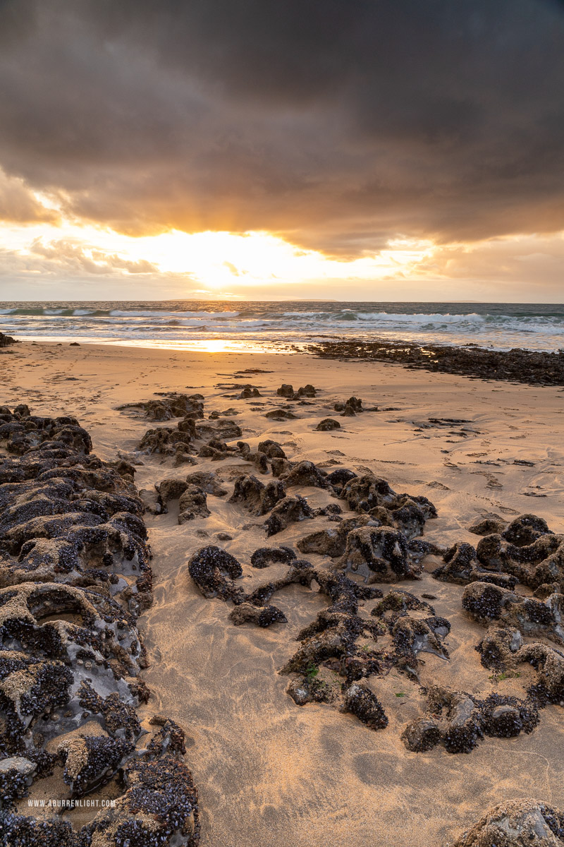 Fanore Beach Wild Atlantic Way Clare Ireland - autumn,fanore,golden,october,sand,sunset,coast