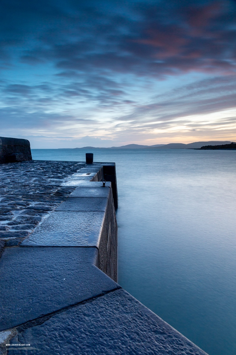 Gleninagh Ballyvaughan Wild Atlantic Way Clare Ireland - blue,gleninagh,january,long exposure,pier,twilight,winter,portfolio,coast