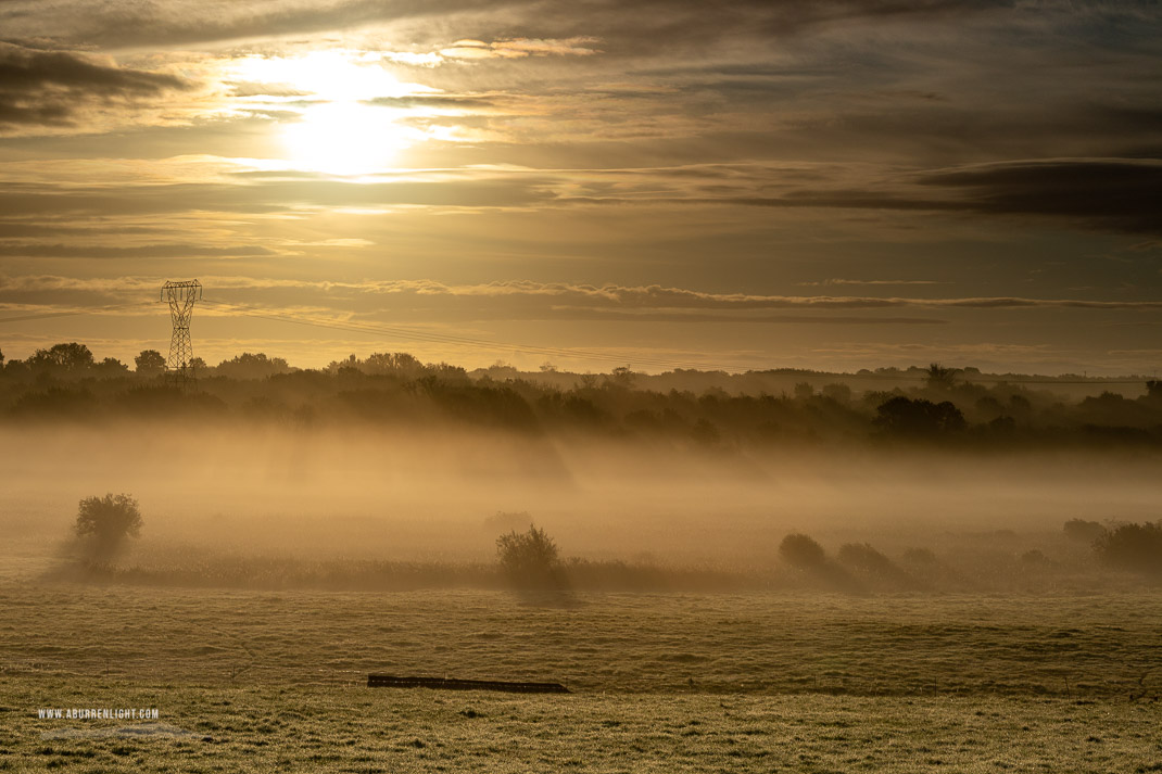 Gort Galway Ireland - autumn,golden,gort,september,sunrise,mist,lowland