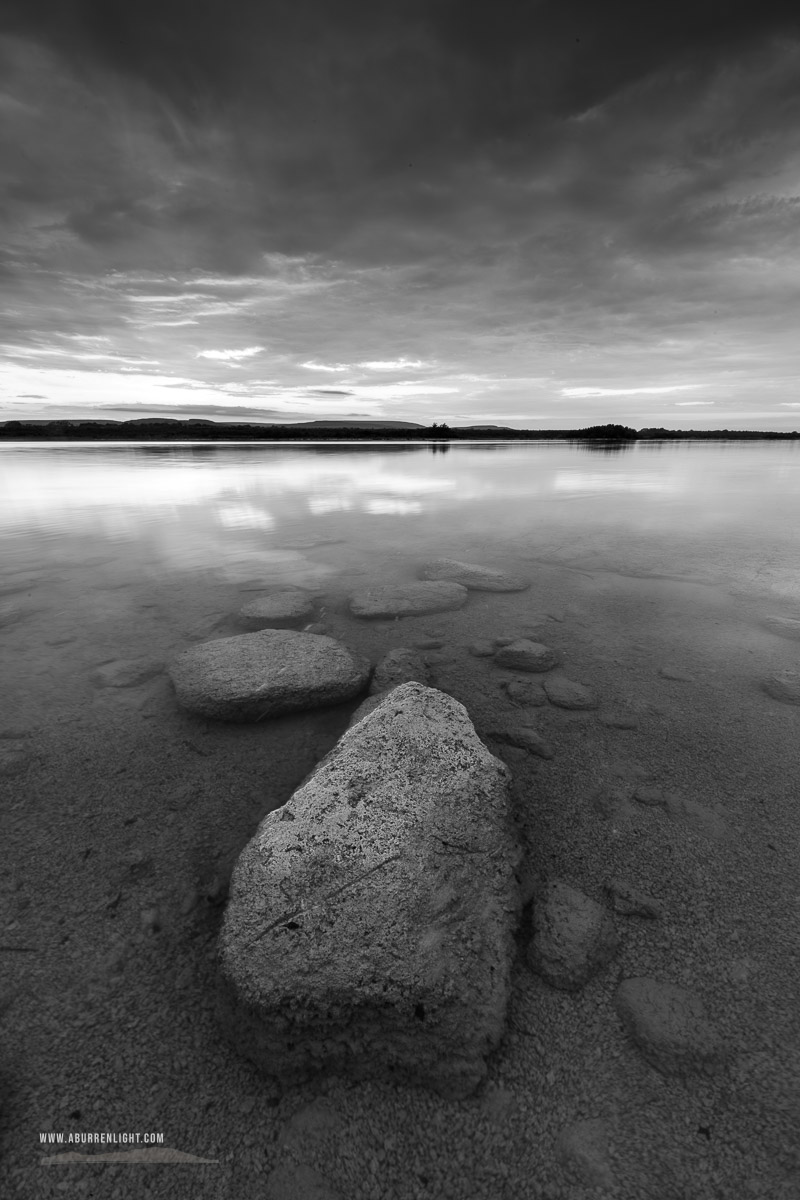 Lough Bunny Clare Ireland - monochrome,dusk,june,long exposure,lough bunny,lowland,spring