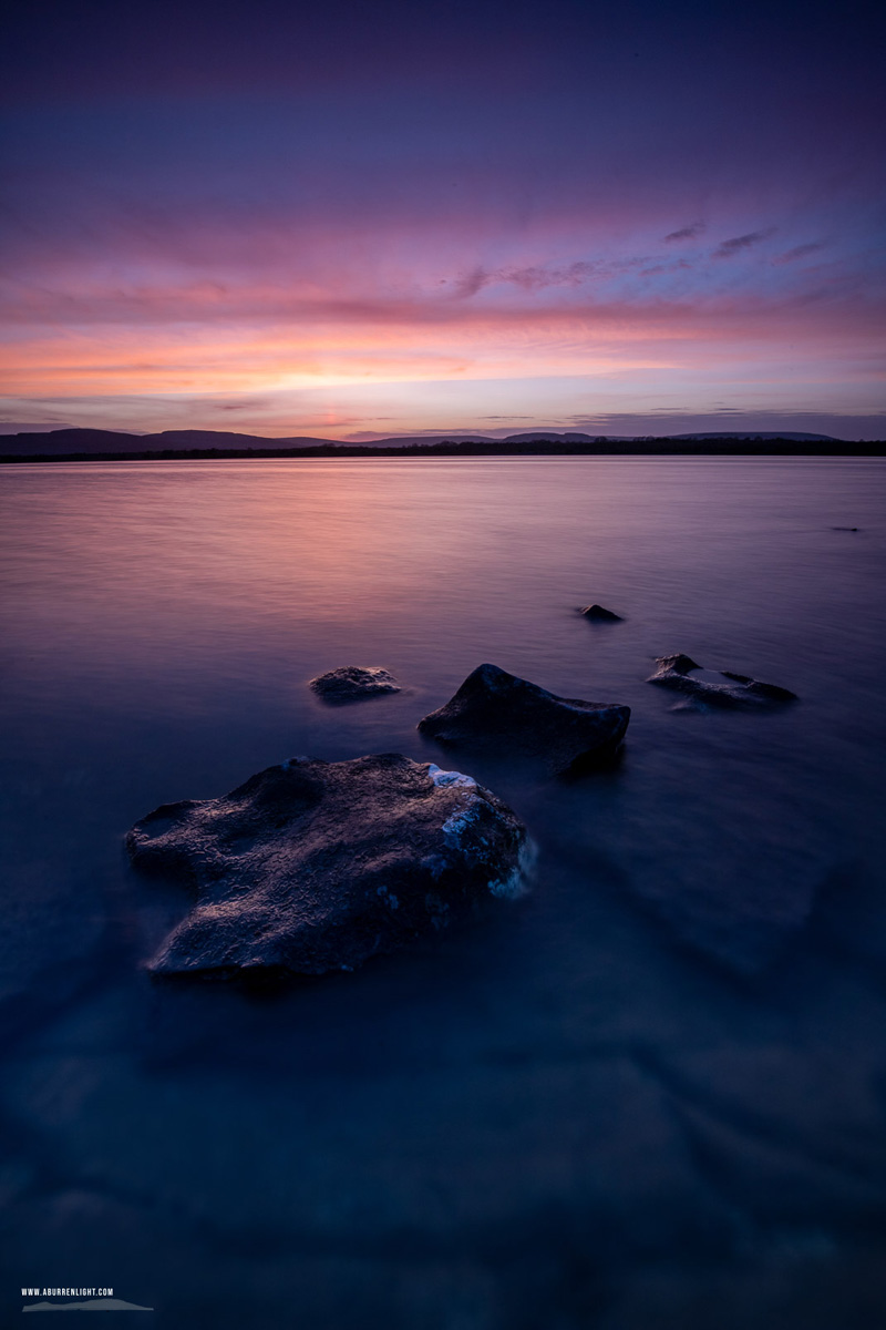 Lough Bunny Clare Ireland - april,dusk,long exposure,lough bunny,spring,lowland,purple