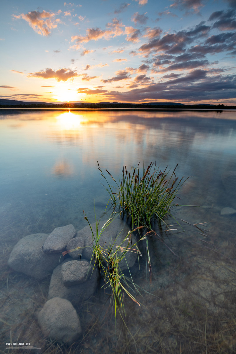 Lough Bunny Clare Ireland - long exposure,lough bunny,may,spring,sunset,sunstar,lowland