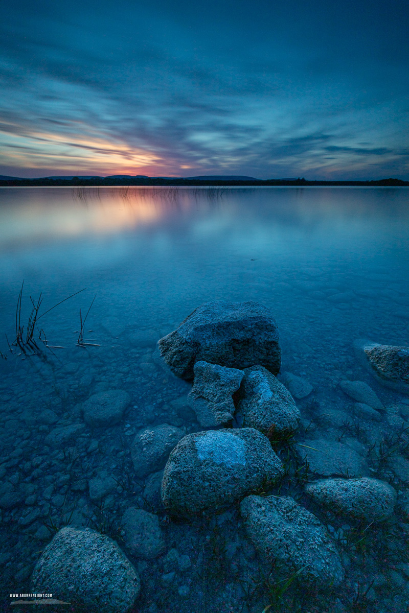 Lough Bunny Clare Ireland - blue,dusk,long exposure,lough bunny,may,spring,lowland