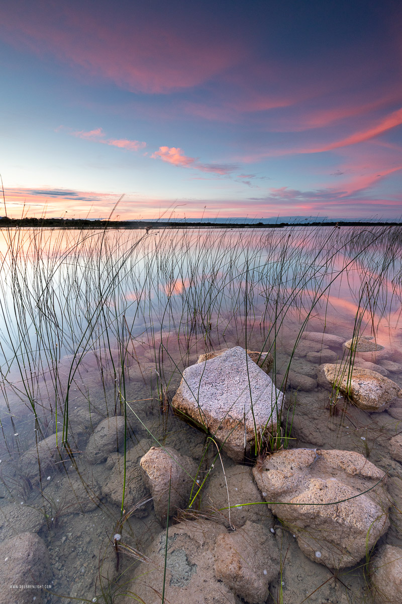 Lough Bunny Clare Ireland - dusk,july,lough bunny,pink,summer,sunset,lowland