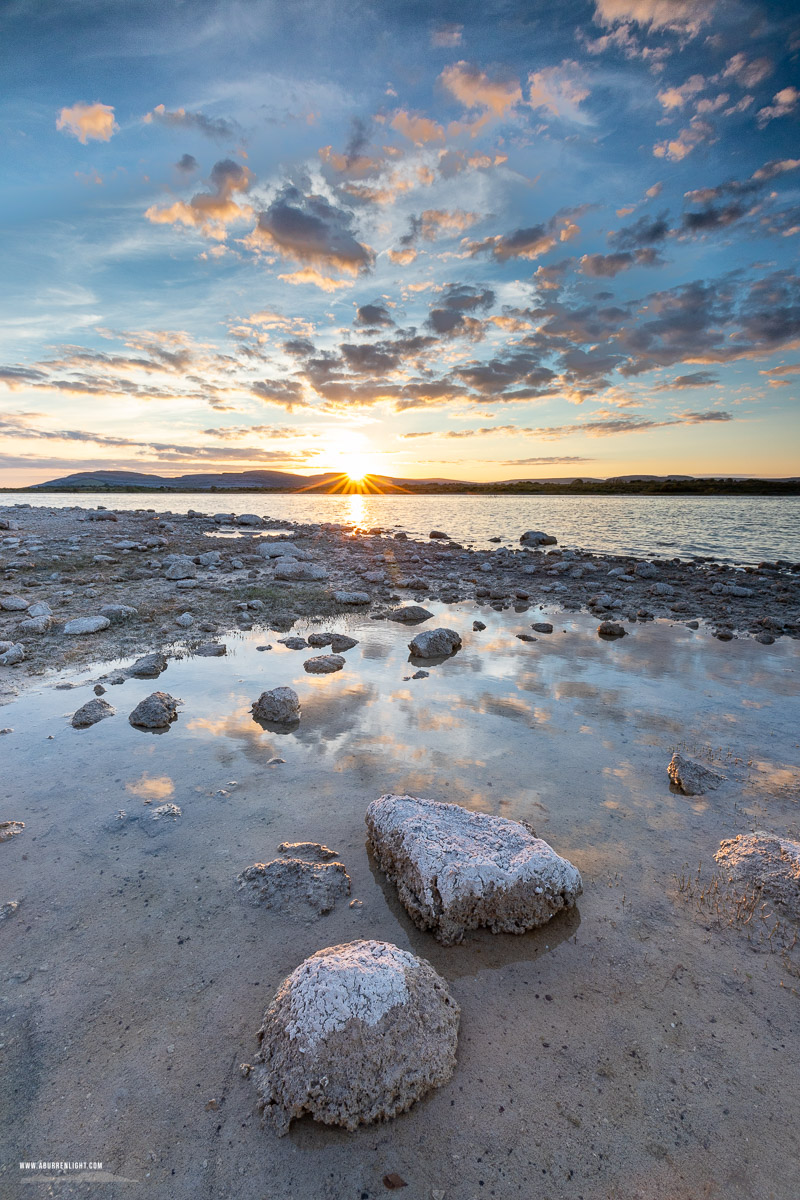 Lough Bunny Clare Ireland - august,lough bunny,reflections,summer,sunset,sunstar,lowland