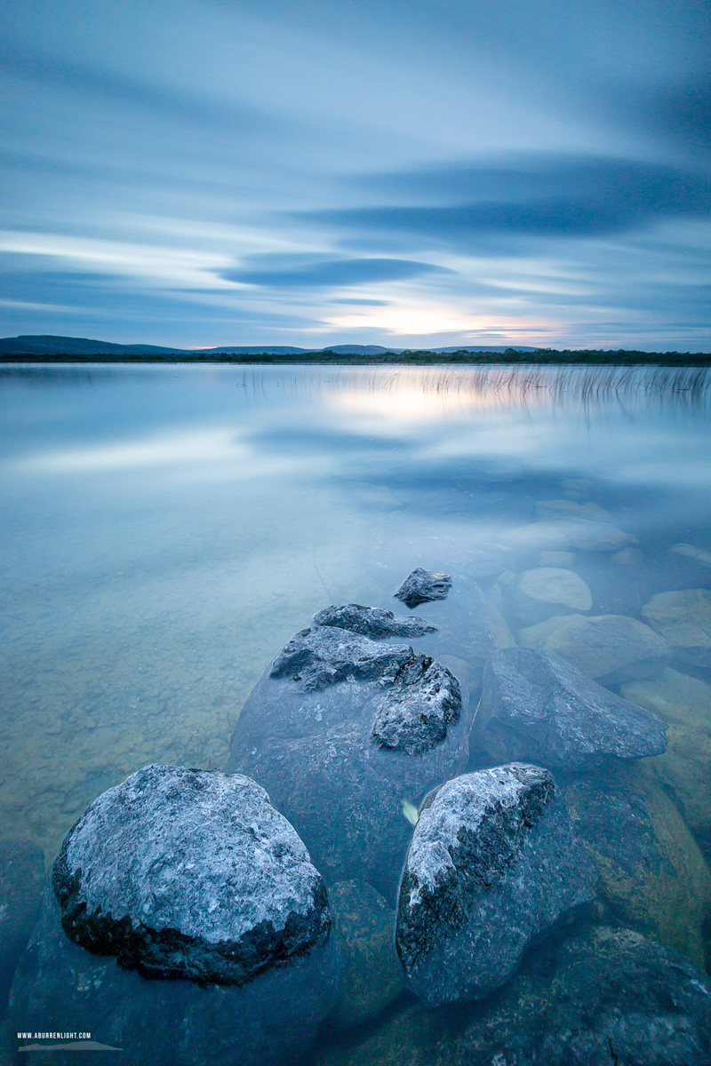 Lough Bunny Clare Ireland - blue,dusk,july,long exposure,lough bunny,summer,lowland