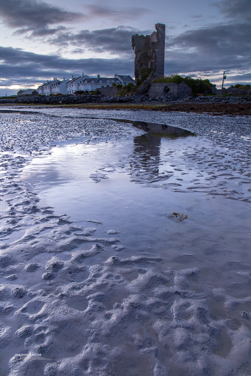 Muckinish Tower Ballyvaughan Wild Atlantic Way Clare Ireland - landmark,long exposure,may,muckinish,sand ripples,portfolio,spring,twilight,coast,mauve,tower