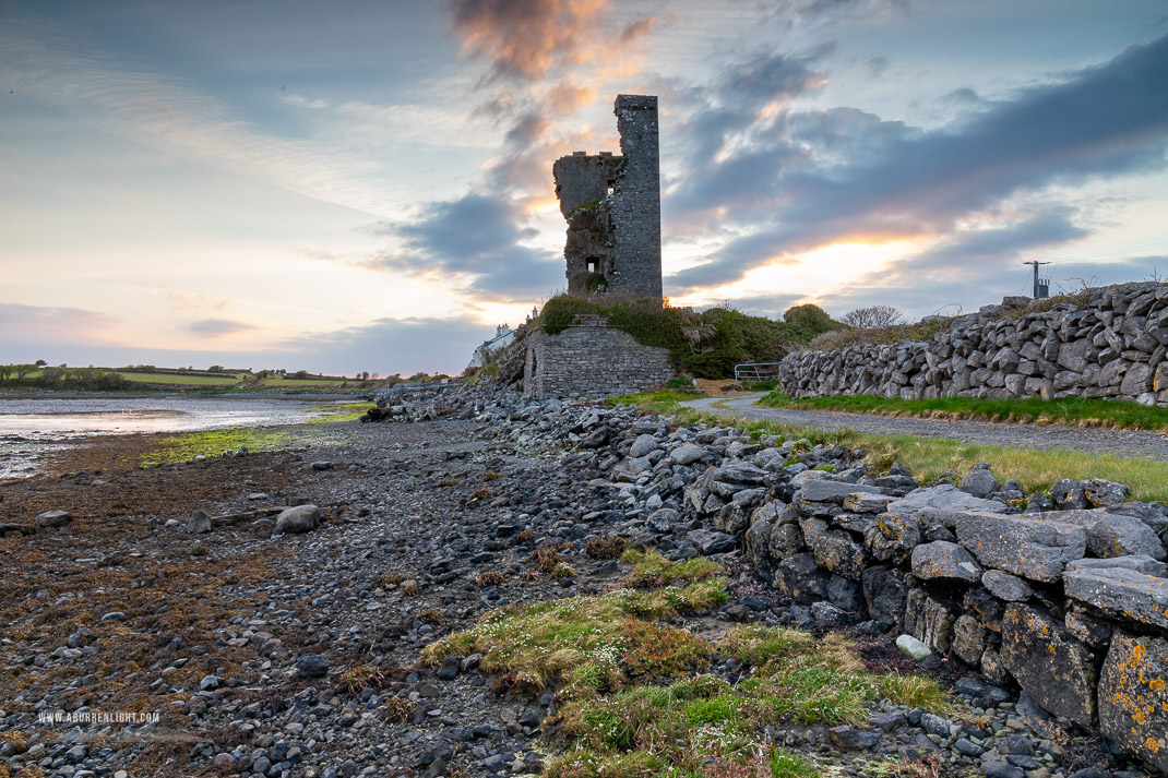 Muckinish Tower Ballyvaughan Wild Atlantic Way Clare Ireland - april,landmark,muckinish,spring,sunrise,tower,coast