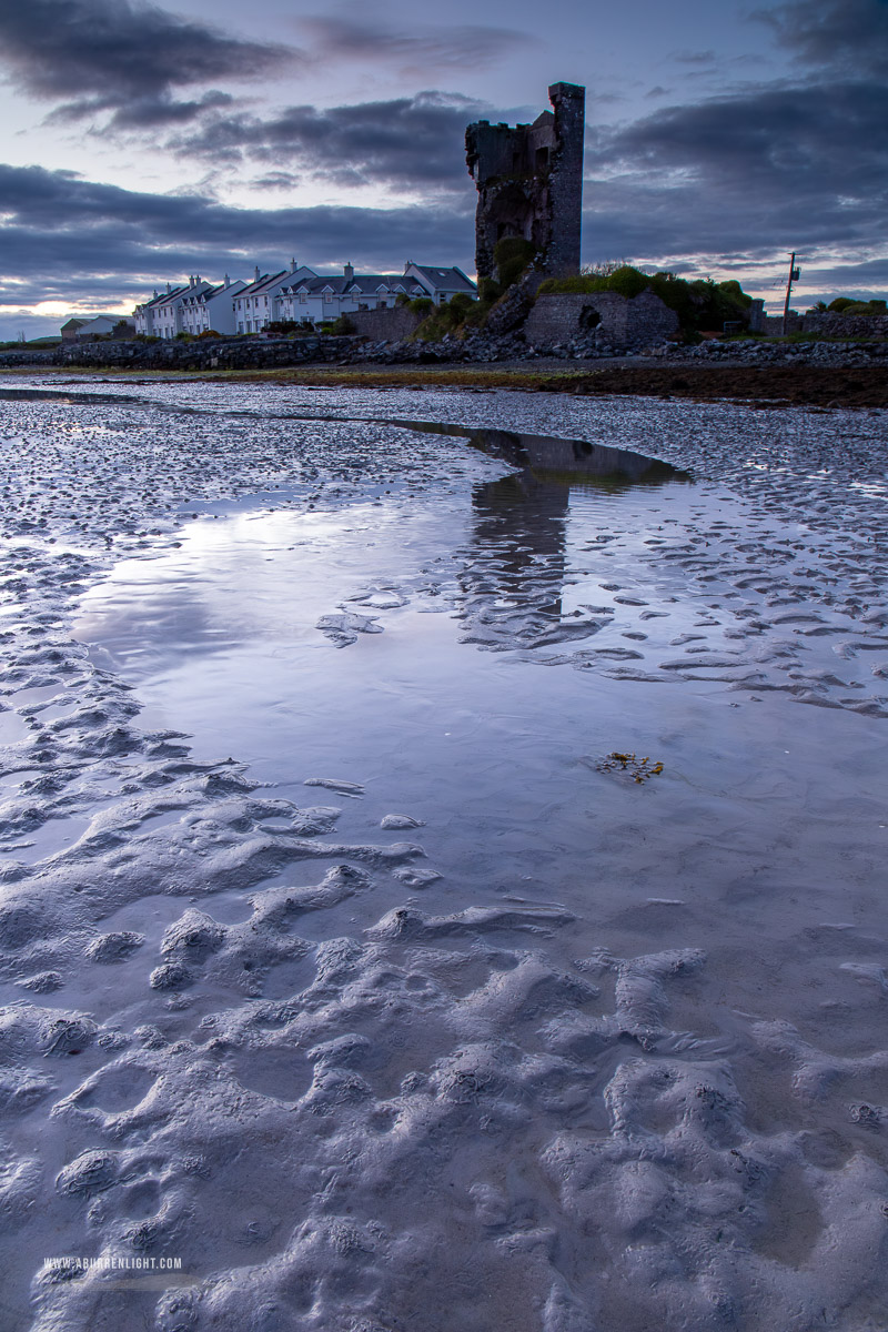 Muckinish Tower Ballyvaughan Wild Atlantic Way Clare Ireland - landmark,long exposure,may,muckinish,sand ripples,spring,twilight,coast,mauve,tower