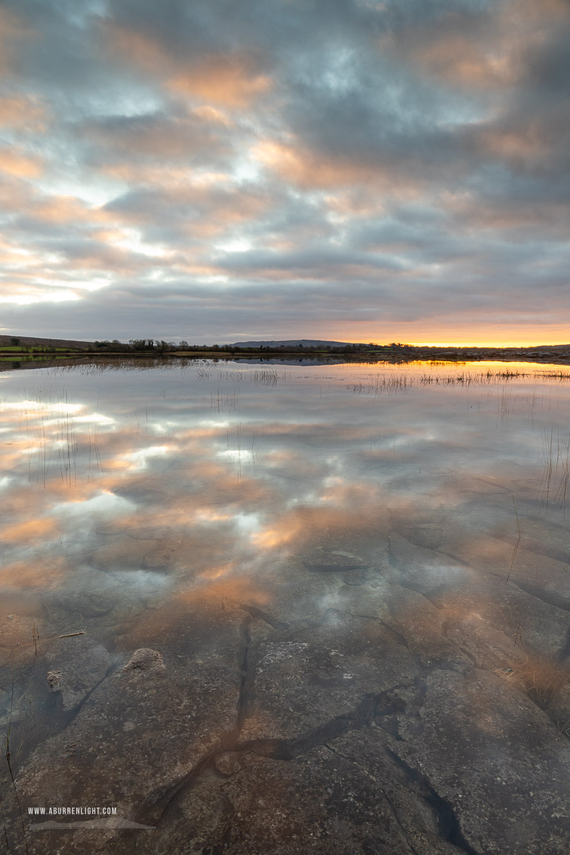 Mullaghmore Burren National Park Clare Ireland - january,mullaghmore,sunset,winter,park,golden