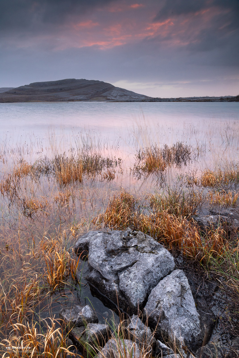 Mullaghmore Burren National Park Clare Ireland - long exposure,mullaghmore,november,sunrise,winter,park,pink,golden