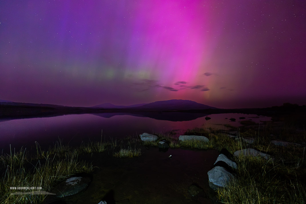 Mullaghmore Burren National Park Clare Ireland - aurora,long exposure,may,mullaghmore,night,park,pilars,purple,spring,astro