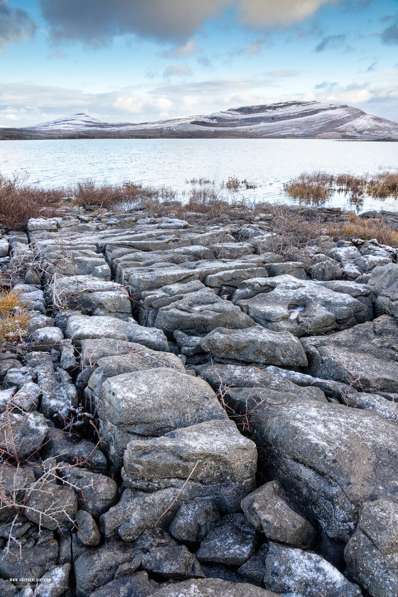 Mullaghmore Burren National Park Clare Ireland - january,mullaghmore,snow,winter,park,clints,grykes