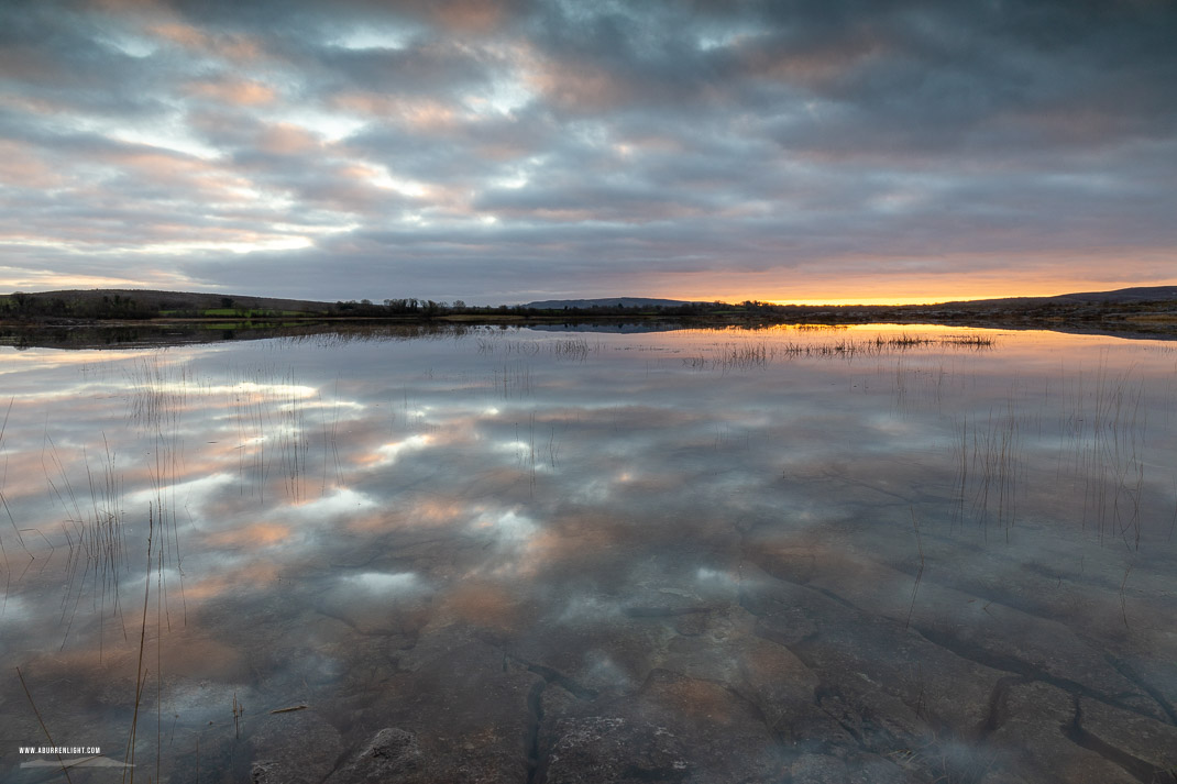 Mullaghmore Burren National Park Clare Ireland - january,mullaghmore,sunset,winter,park