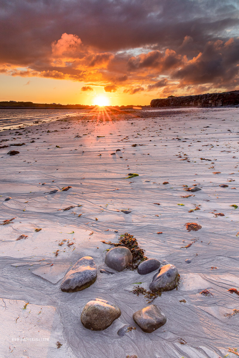 New Quay Kinvara Wild Atlantic Way Clare Ireland - july,new quay,red,rill,summer,sunrise,sunstar,coast,orange,red