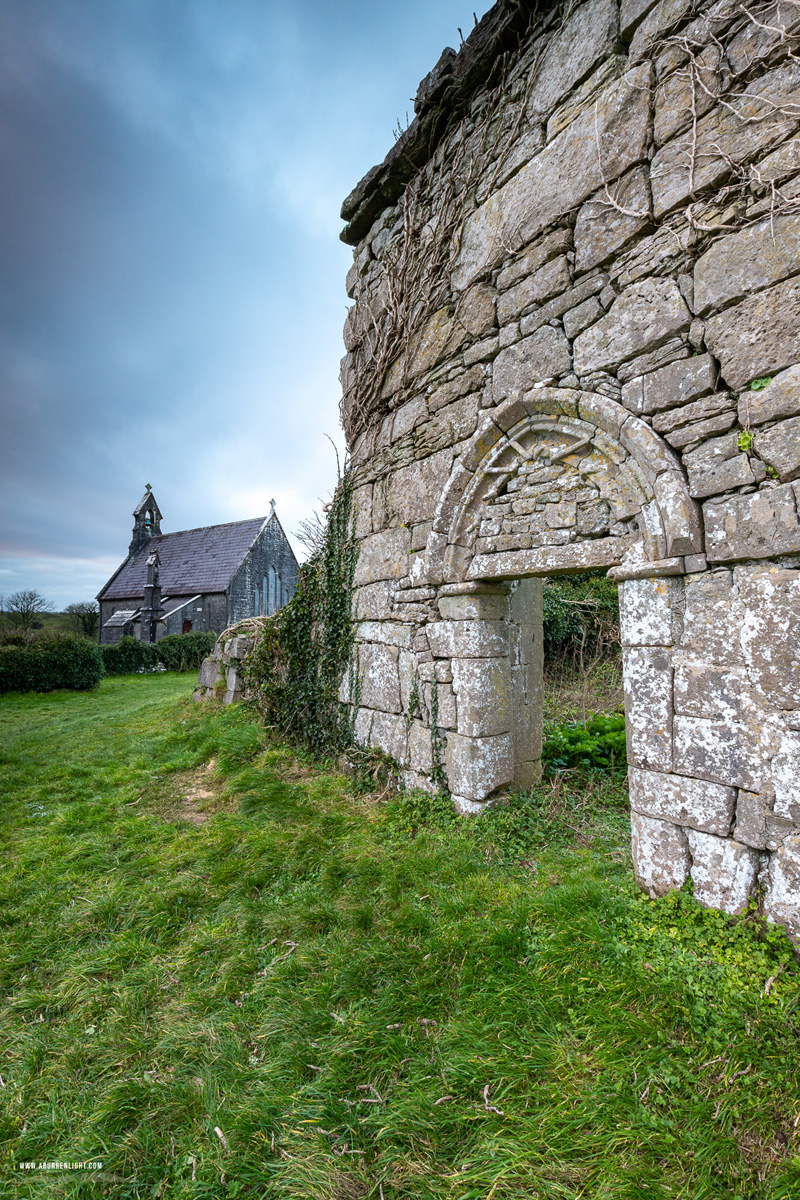 Noughaval Churches Burren Clare Ireland - church,january,landmark,noughaval,winter,hills