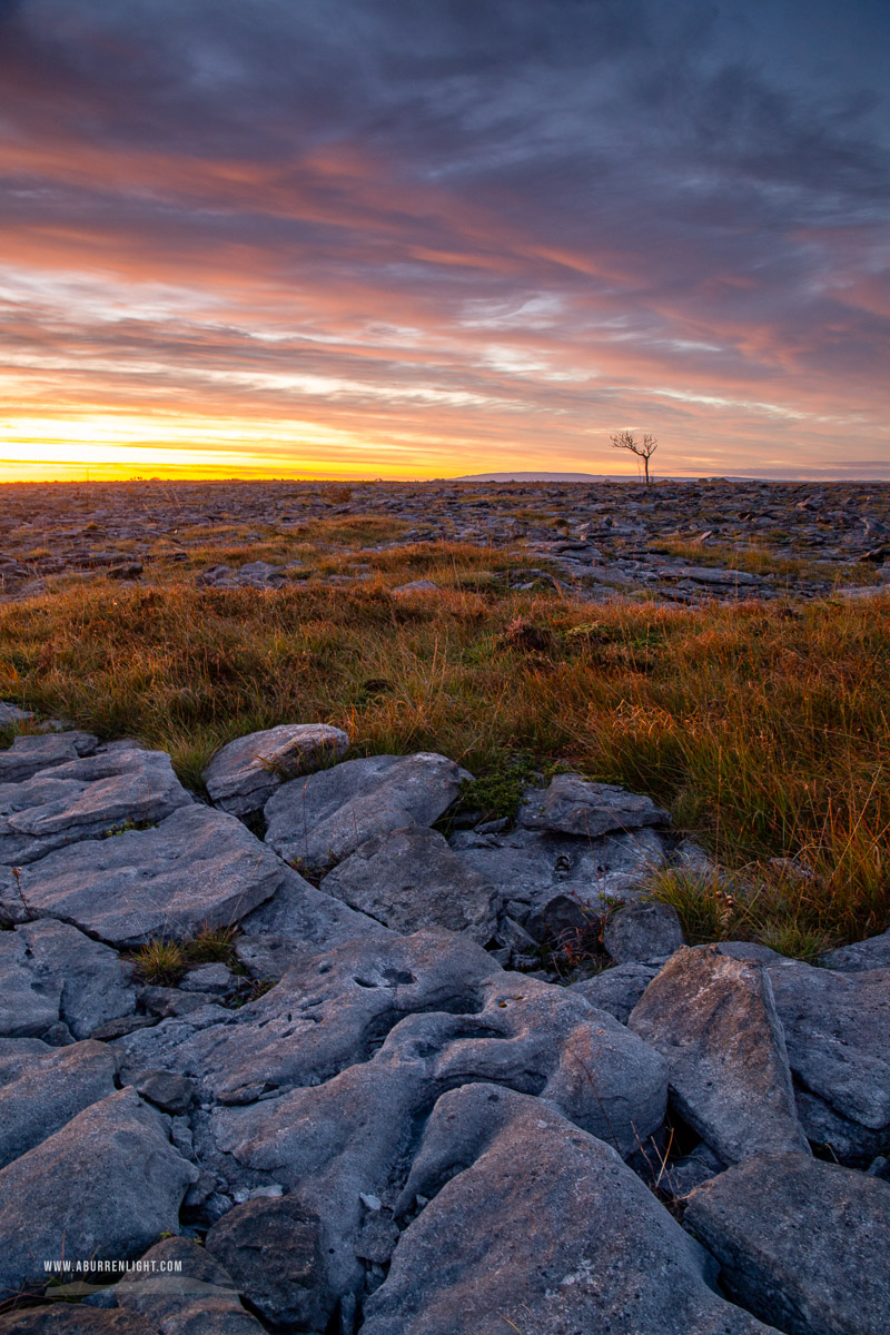 The Burren Clare Ireland - autumn,lowlands,red,september,twilight,portfolio,pick-lowland, monthly-pick