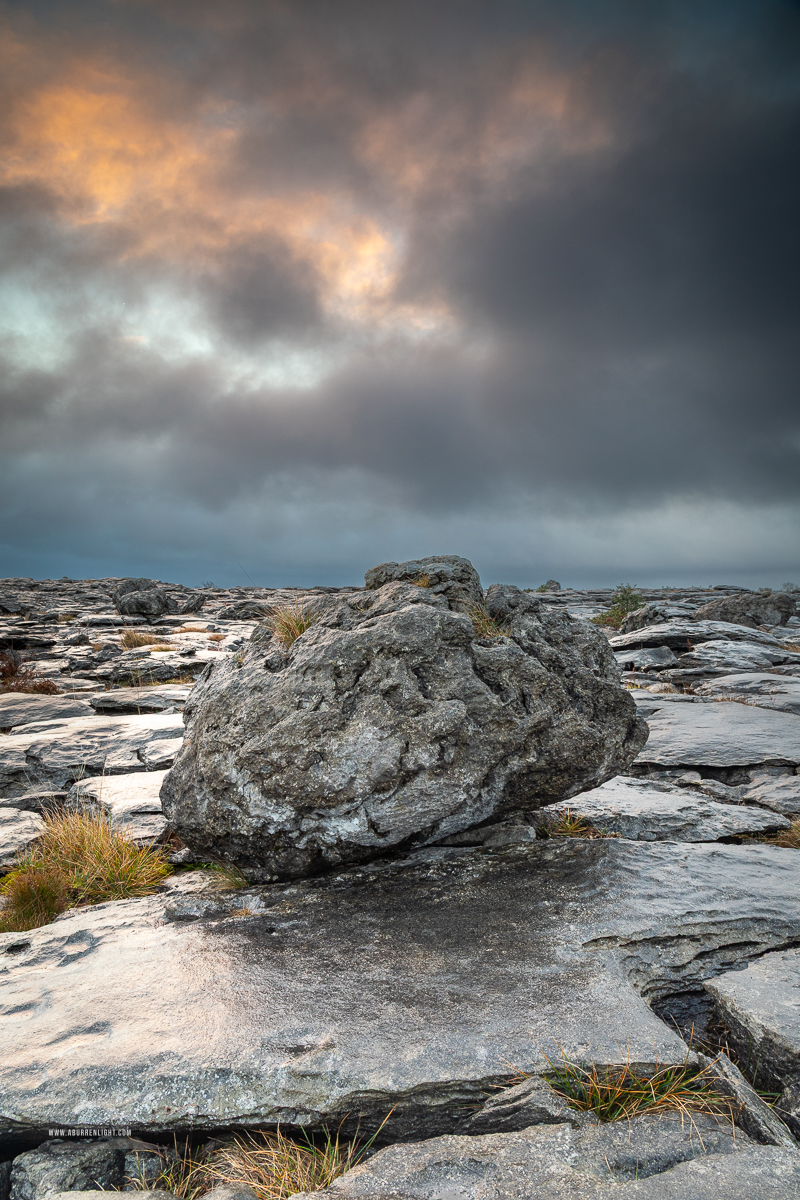The Burren Clare Ireland - erratic,february,lowlands,sunrise,winter