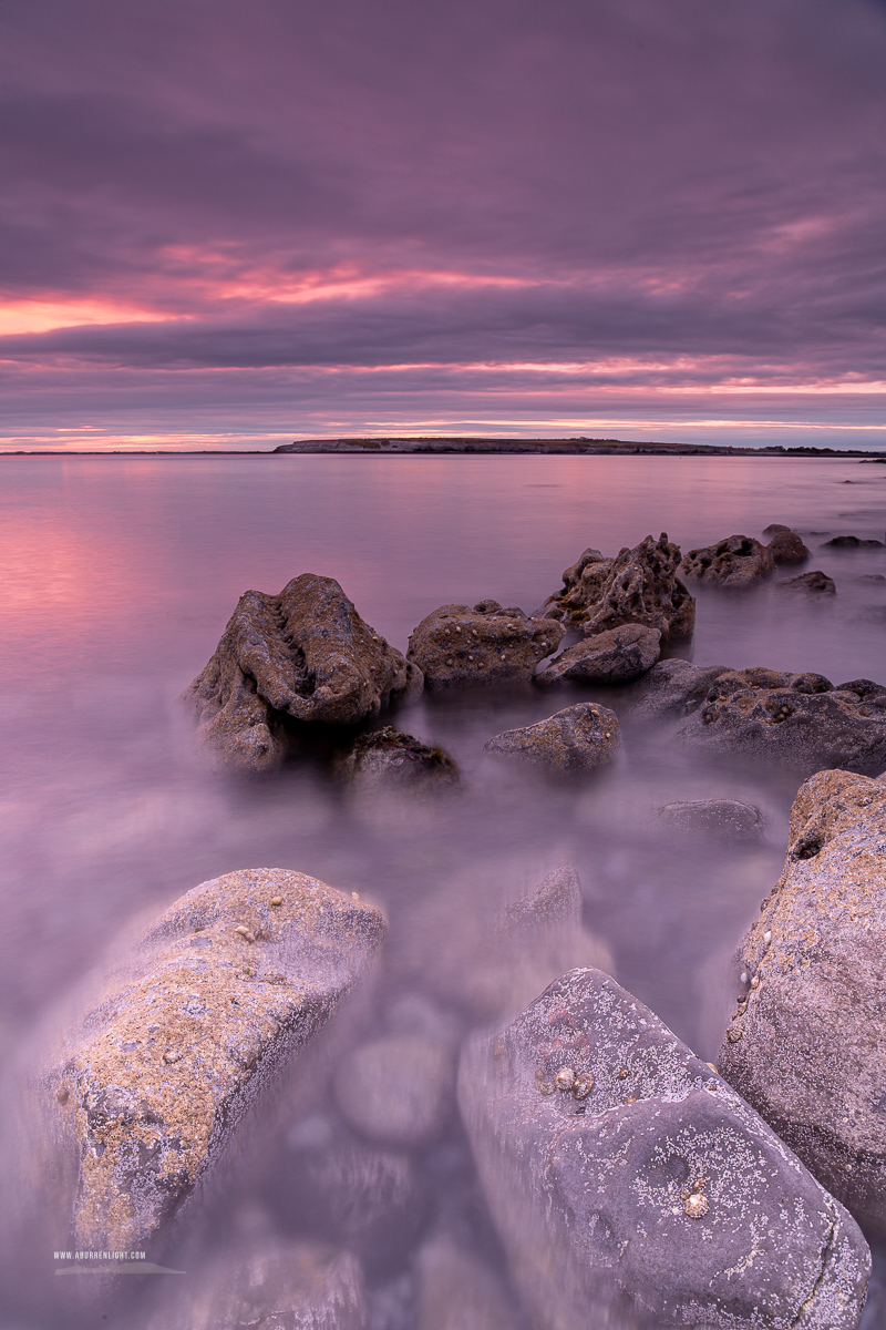 Pastel twilight colours washing across the Flaggy Shore