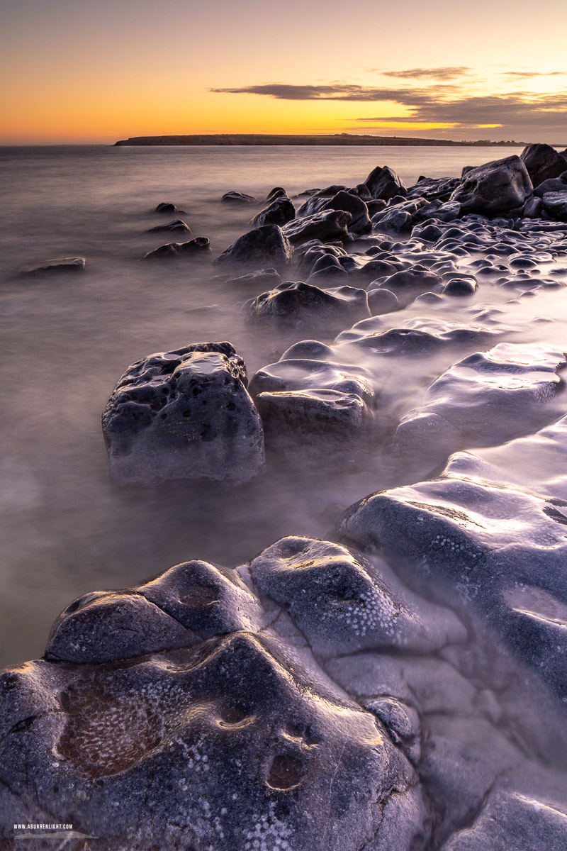 The Flaggy Shore Kinvara Wild Atlantic Way Clare Ireland - flaggy shore,long exposure,november,twilight,winter,golden,coast