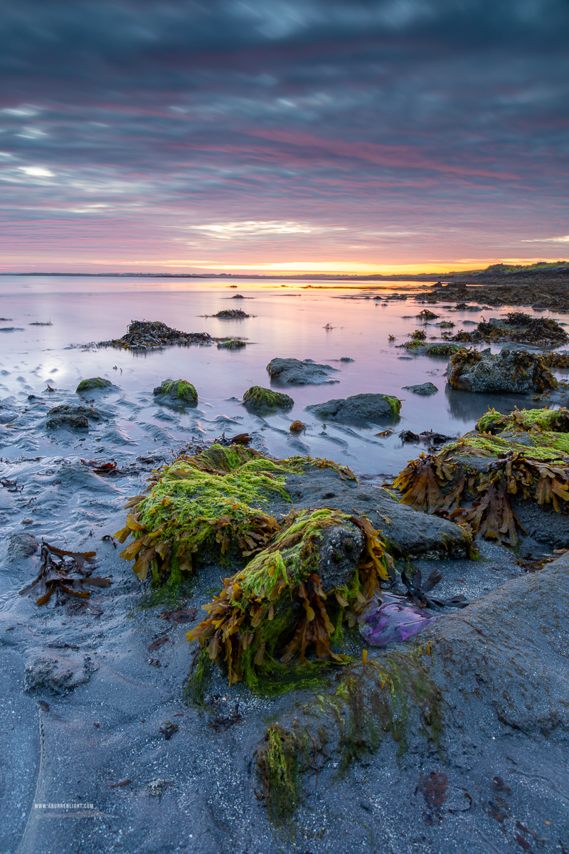 Traught Beach Kinvara Wild Atlantic Way Clare Ireland - blue,coast,june,kinvara,limited,long exposure,pick-coast,pink,portfolio,spring,traught,twilight