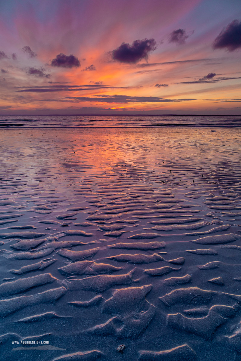 Traught Beach Kinvara Wild Atlantic Way Clare Ireland - coast,dusk,june,orange,ripples,spring,traught