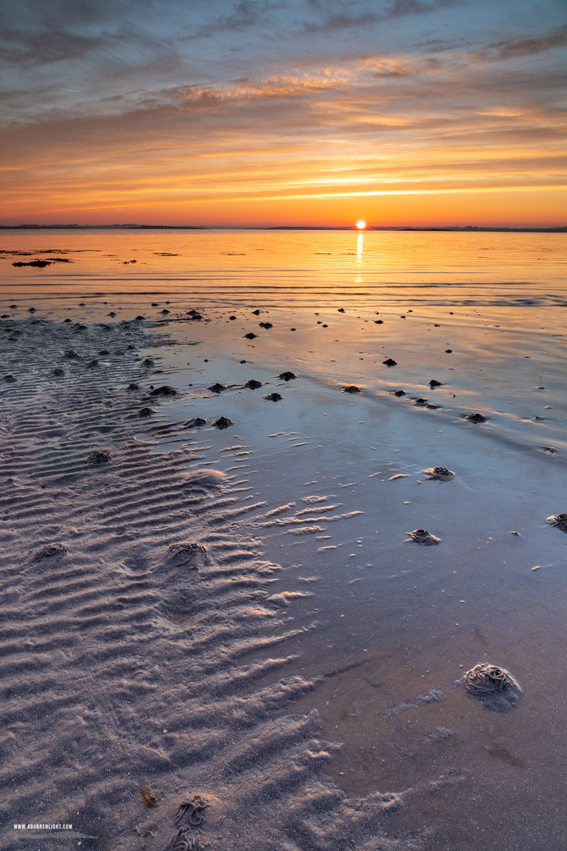 Traught Beach Kinvara Wild Atlantic Way Clare Ireland - golden hour,kinvara,may,sand ripples,spring,sunrise,traught,wormholes,beach,coast