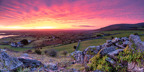 abbey hill,autumn,long exposure,october,panorama,pink,purple,sunrise,twilight,hills