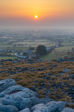 abbey hill,march,mist,spring,sunrise,hills