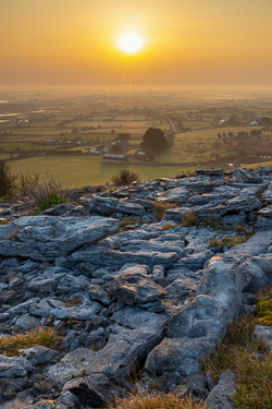 abbey hill,golden hour,march,mist,spring,sunrise,hills,orange