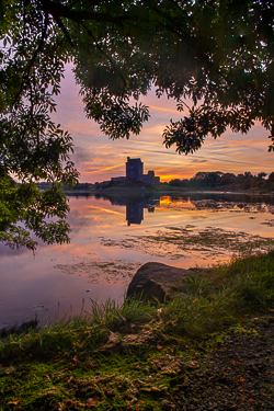 castle,coast,dunguaire,foliage,july,kinvara,landmark,reflections,summer,twilight