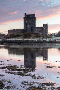 castle,dunguaire,frost,january,kinvara,landmark,long exposure,pink,twilight,winter,coast