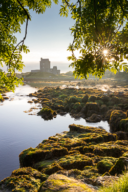 castle,dunguaire,july,landmark,reflections,summer,sunrise,sunstar,limited,portfolio,golden,coast