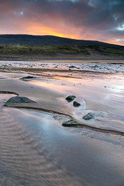 december,fanore,orange,sunrise,winter,golden,coast,beach