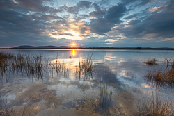 april,lough bunny,spring,sunset,sunstar,lowlands