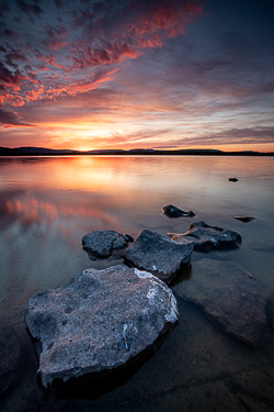 dusk,long exposure,lough bunny,may,reflections,spring,lowlands