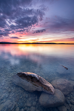 dusk,long exposure,lough bunny,may,reflections,spring,lowlands