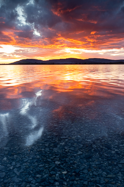 afterburn,dusk,lough bunny,march,orange,red,reflections,spring,sunset,portfolio,lowland