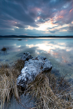 april,lough bunny,reflections,spring,sunset,lowland,blue