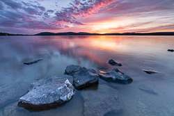 long exposure,lough bunny,may,red,spring,twilight,lowland