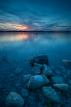 blue,dusk,long exposure,lough bunny,may,spring,lowland