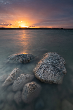 june,long exposure,lough bunny,spring,sunset,lowland