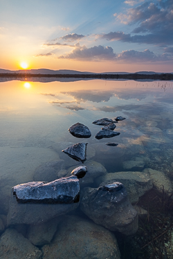 lough bunny,march,spring,sunset,lowland,golden hour,blue