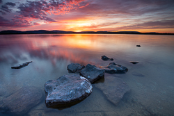 long exposure,lough bunny,may,red,spring,twilight,lowland